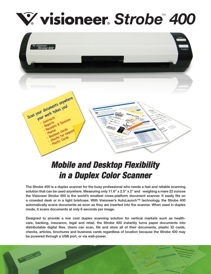 Visioneer Strobe 400 datasheet