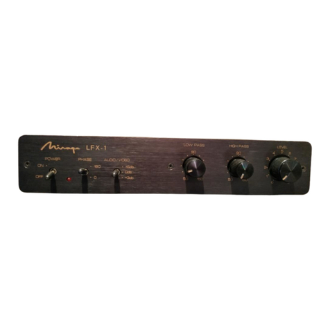 Mirage LFX-1 User manual