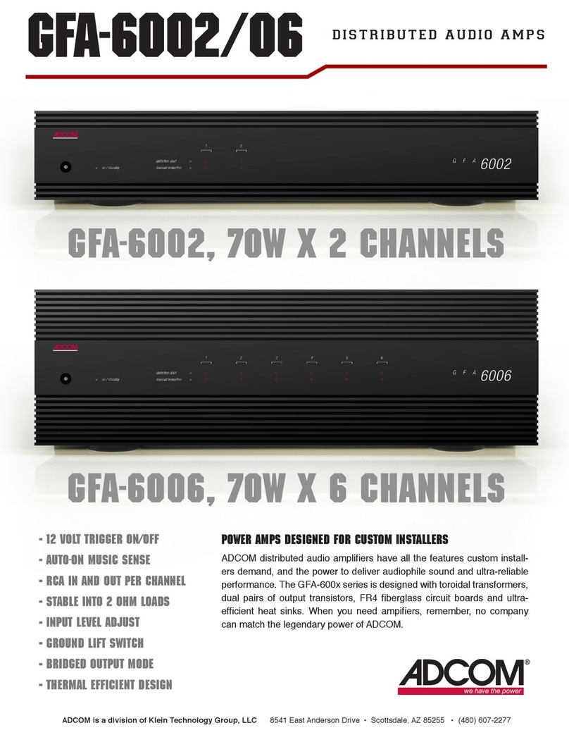 Adcom GFA-6002 brochure