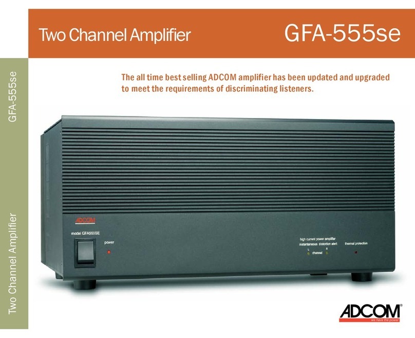 Adcom GFA-555SE User manual