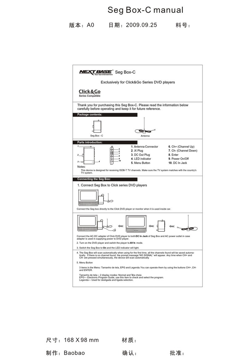 NextBase SEG BOX-C quick guide