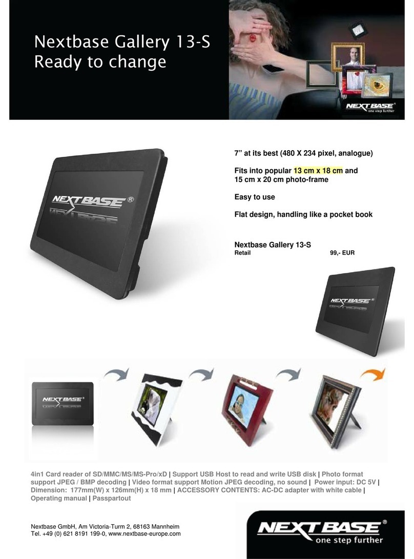 NextBase Gallery 13-S User manual NextBase Gallery 13-S User manual