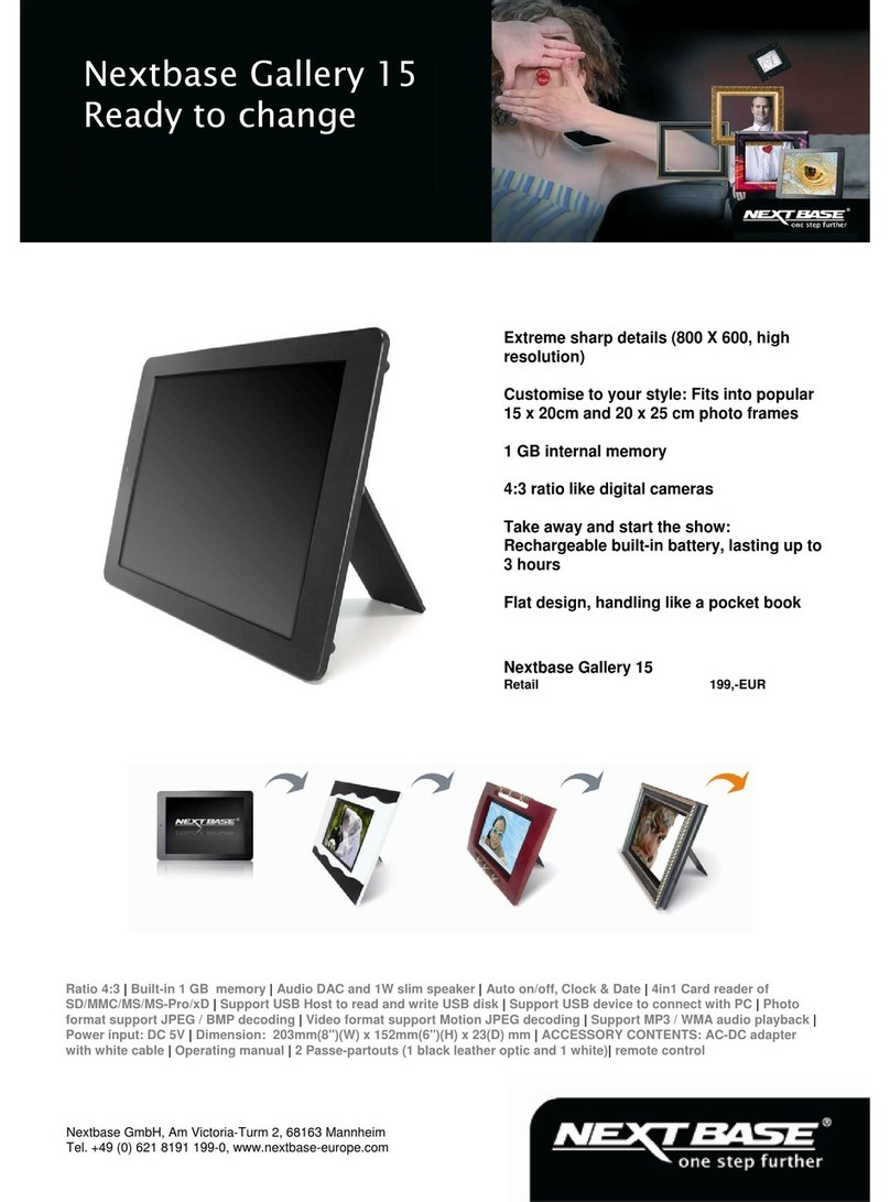 NextBase Gallery 15 User manual