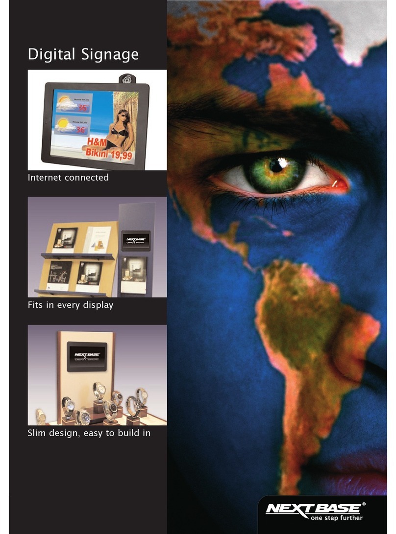 NextBase DIGITAL SIGNAGE brochure