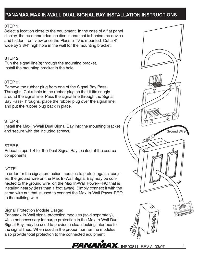 Panamax MIW-DUAL-SIGNAL-BAY installation instructions