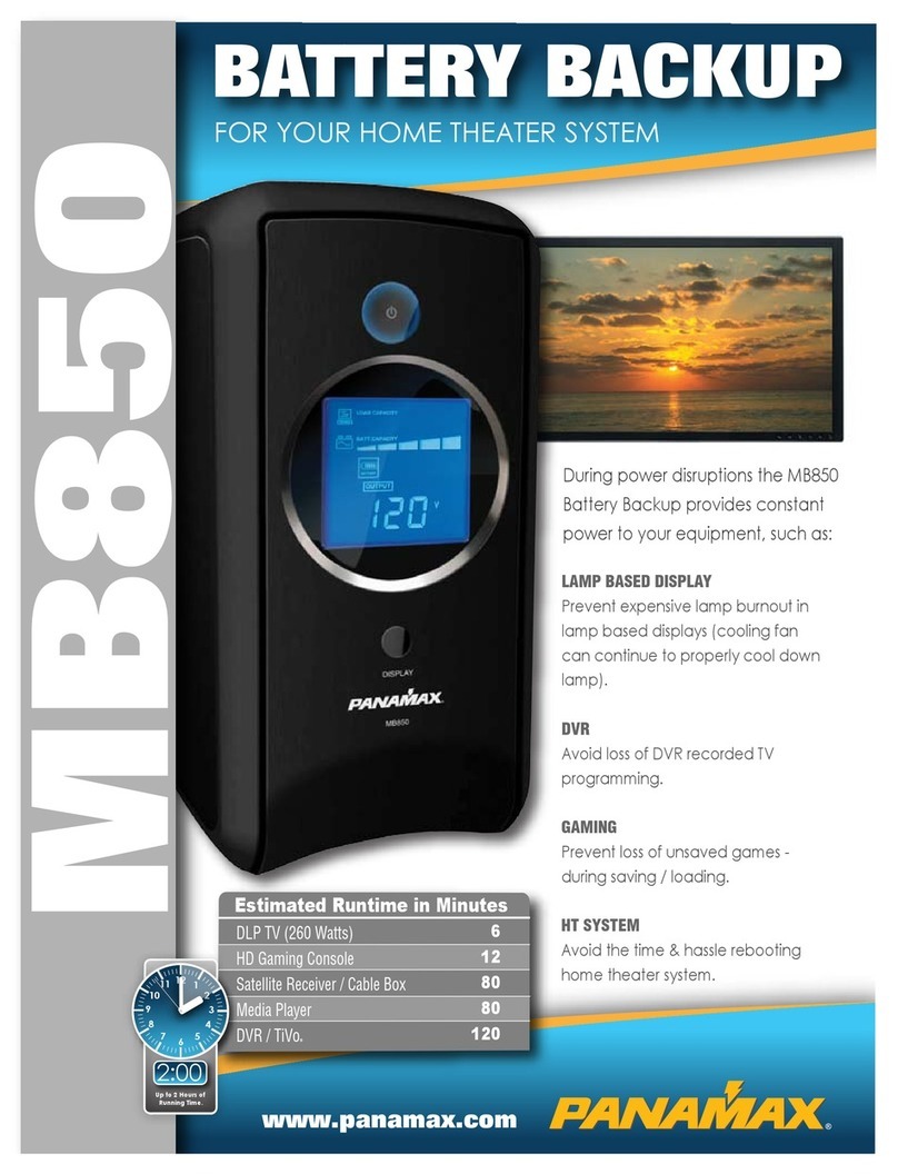 Panamax MB850 Specifications