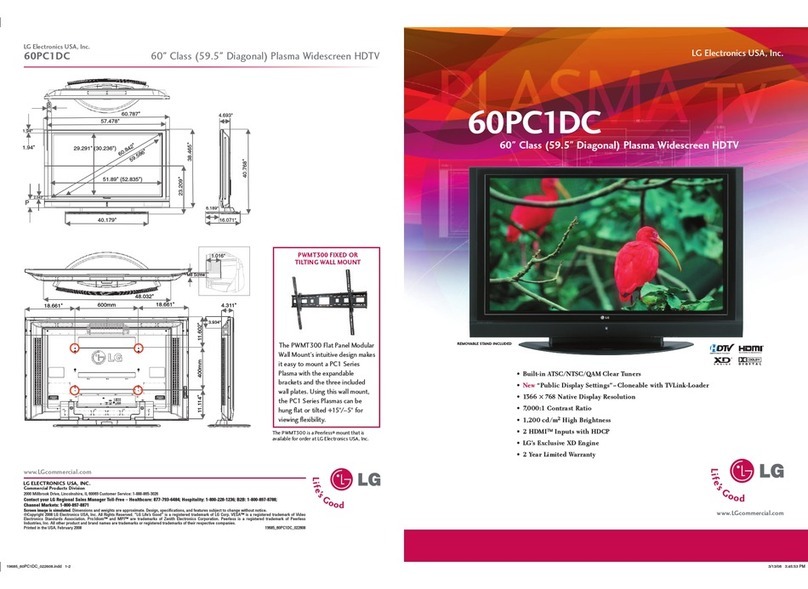 LG 60PC1DC User manual