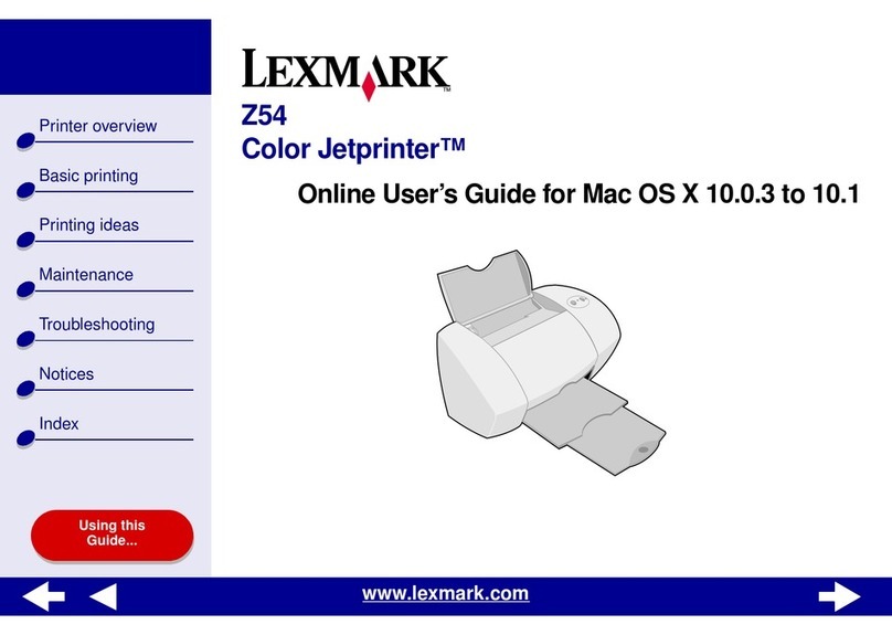 Lexmark 18H0500 - Z 54 Color Jetprinter Inkjet... user guide