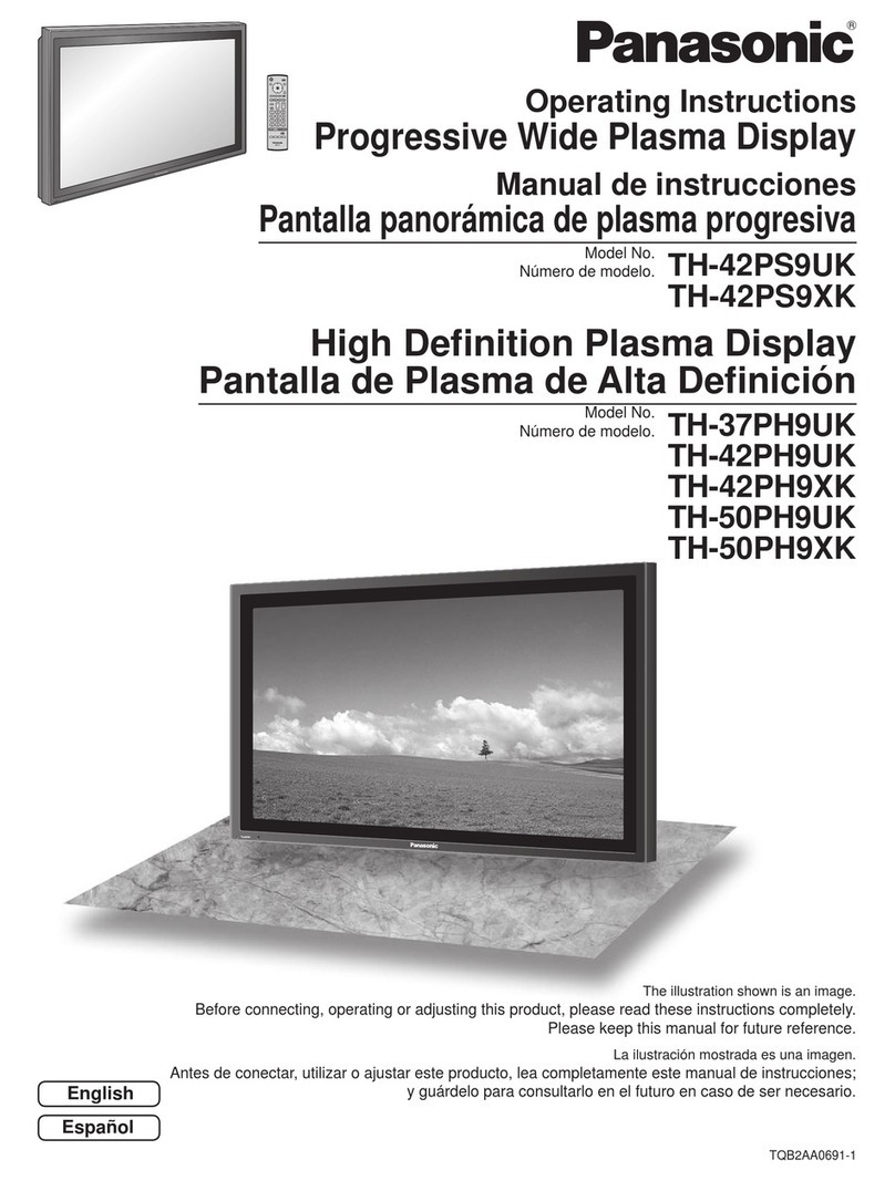 Panasonic 37PH9UK - TH - 37" Plasma Panel Operating instructions manual