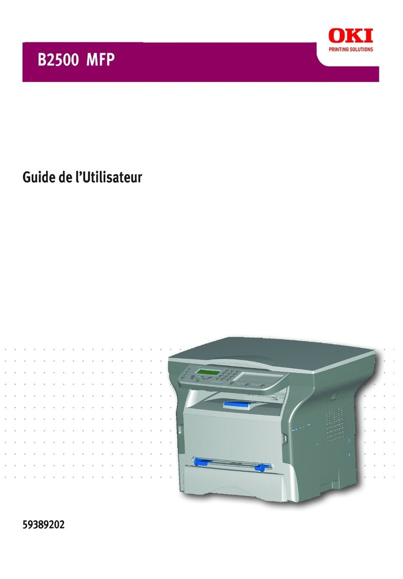 Oki B2500 MFP Quick start guide