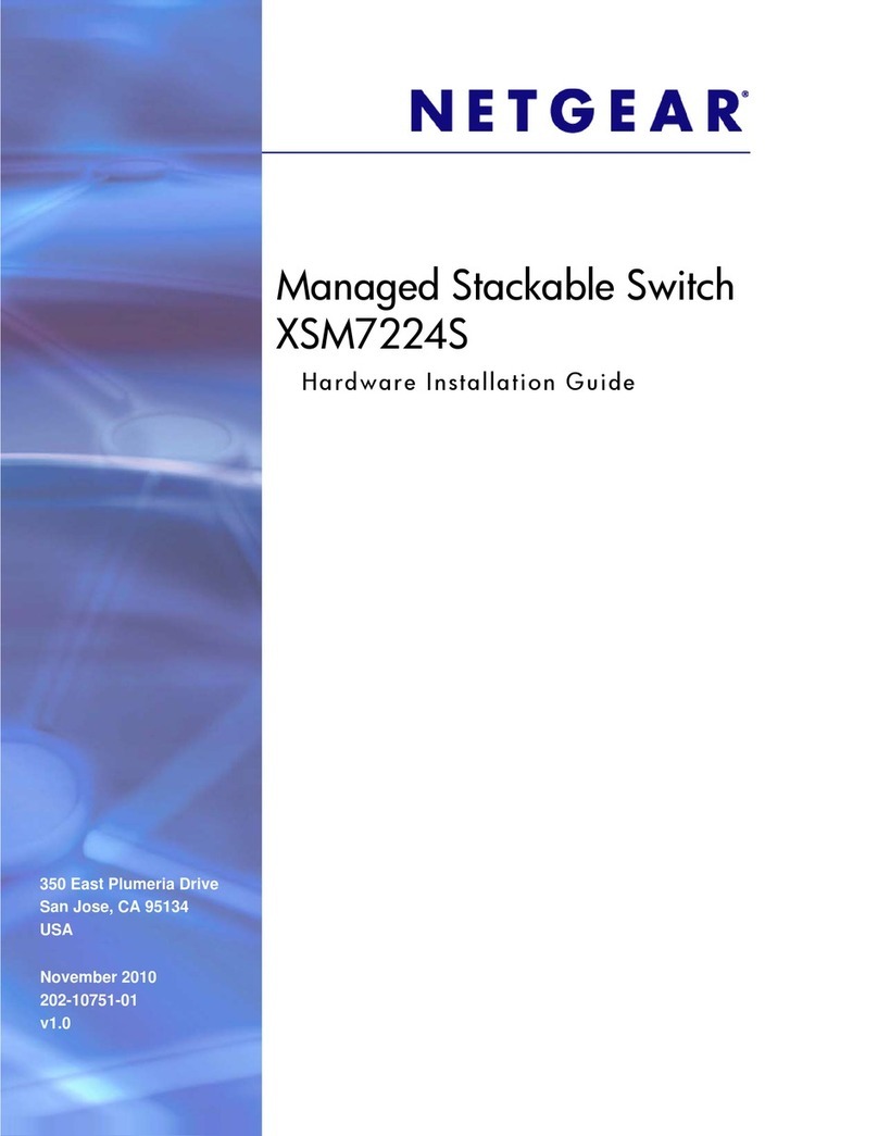 NETGEAR XSM7224S - ProSafe 10 Gigabit Stackable Manual