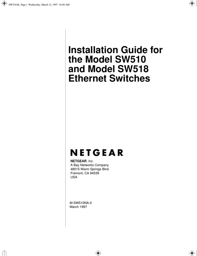 NETGEAR SW518 - Switch User manual NETGEAR SW518 - Switch User manual