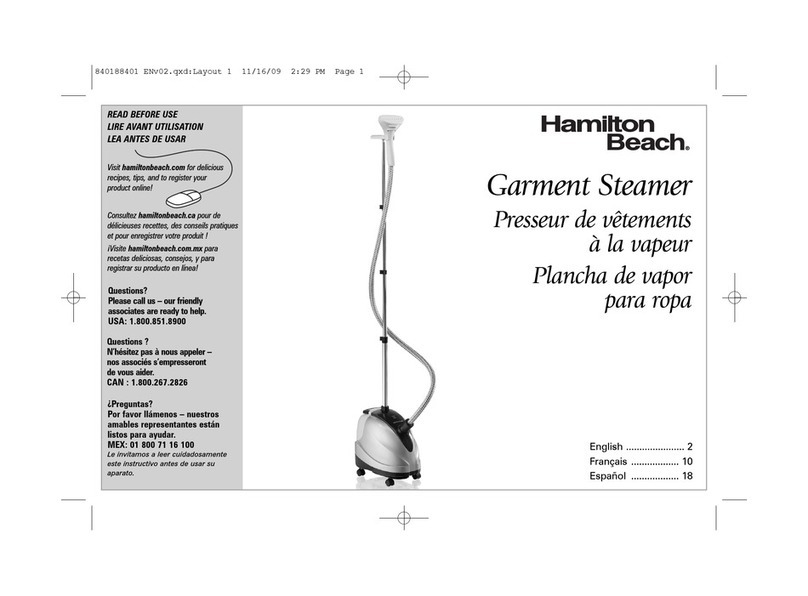 Hamilton Beach 11550 Owner's manual