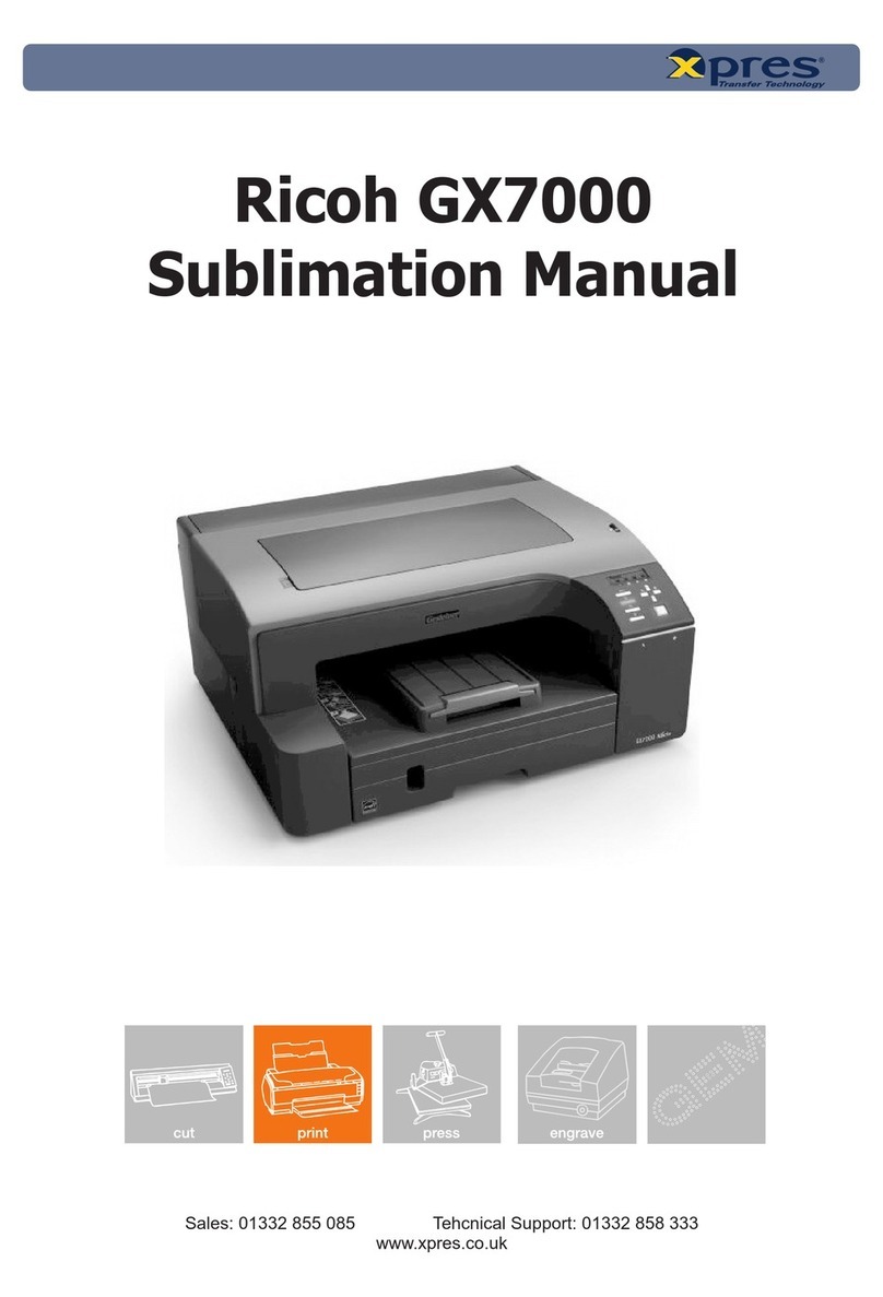 Ricoh Aficio GX7000 User manual
