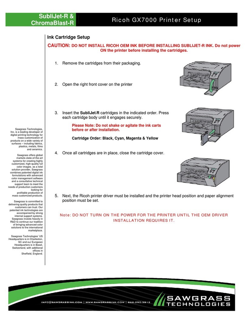 Ricoh Aficio GX7000 User manual