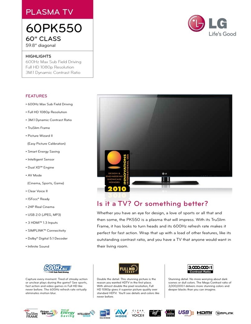 LG 60PK550C User manual