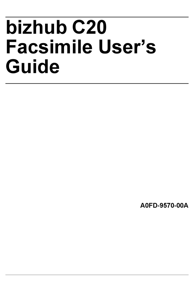 Konica Minolta bizhub C20/C20X Facsimile guide