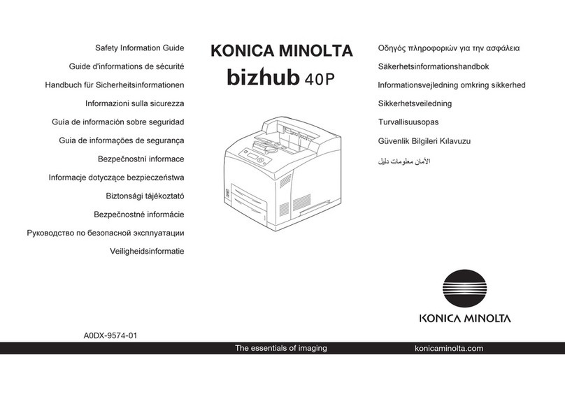 Konica Minolta bizhub 40P/40PX Original instructions Konica Minolta bizhub 40P/40PX Original instructions