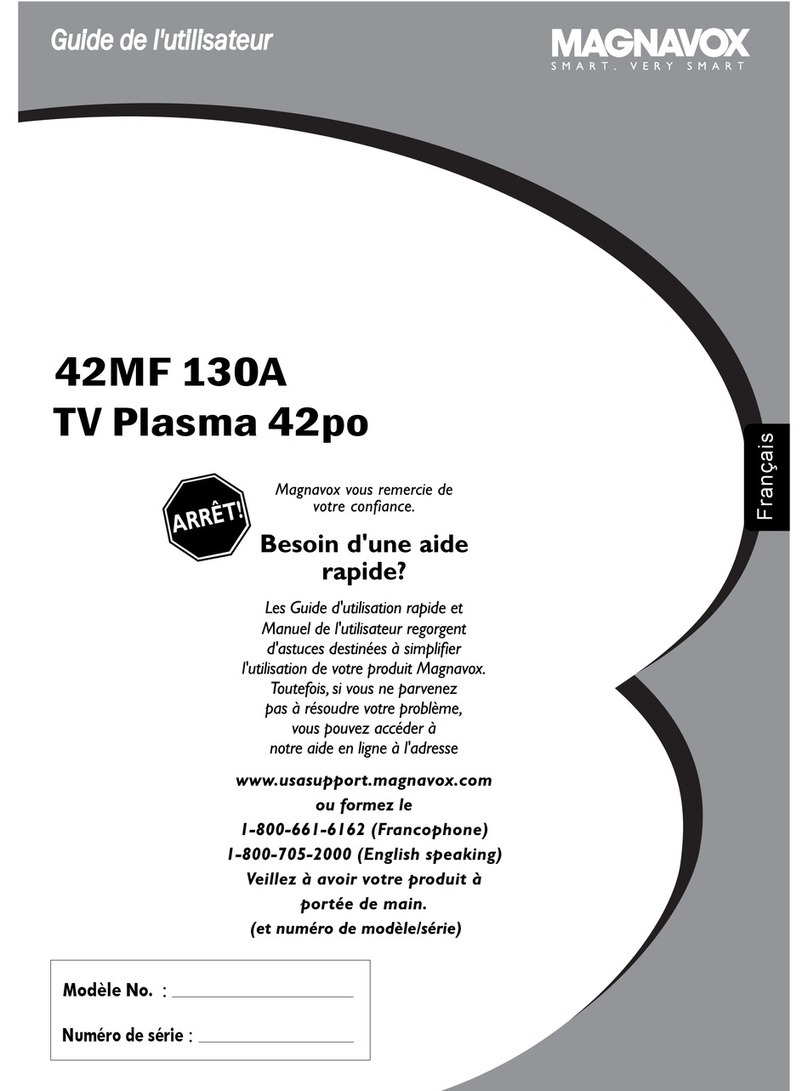 Magnavox 42MF130A - 42mf130a/37 Guide de l'utilisateur