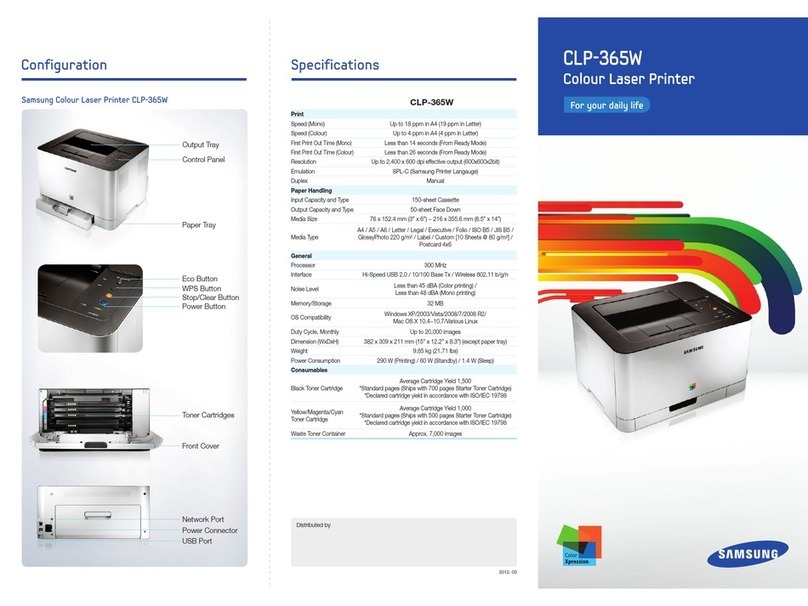 Samsung CLP-365W User manual