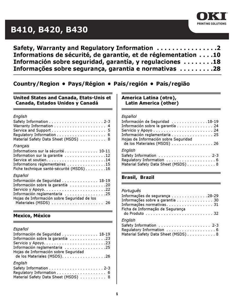 Oki B410D Service manual
