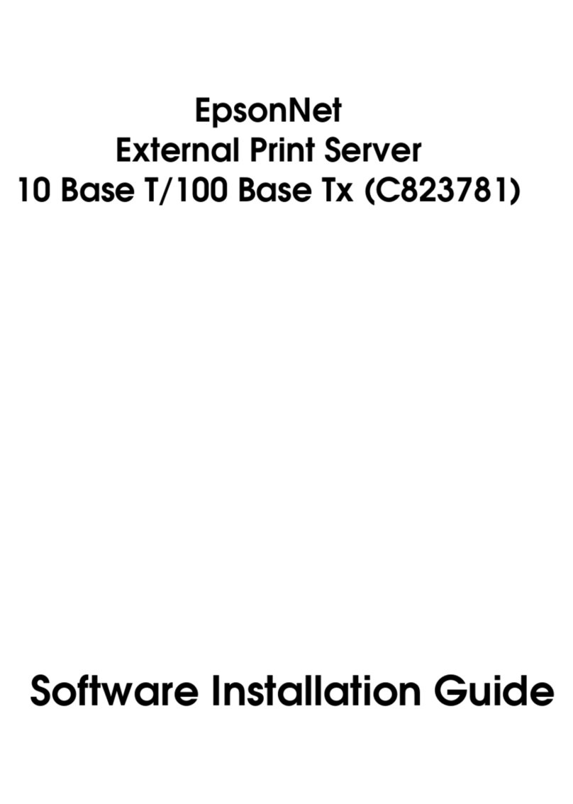 Epson C823781 - Net Print Server Software installation guide Epson C823781 - Net Print Server Software installation guide