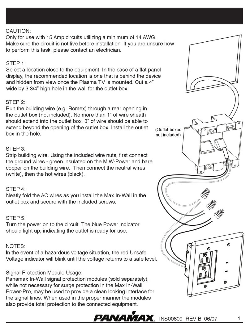 Panamax MIW-POWER AV manual Panamax MIW-POWER AV manual