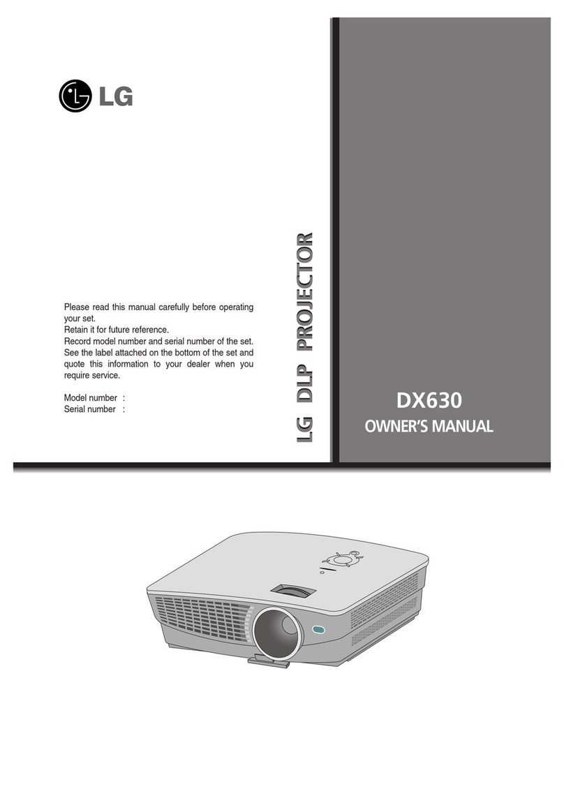 LG DX630 -  SXGA+ DLP Projector owner's manual