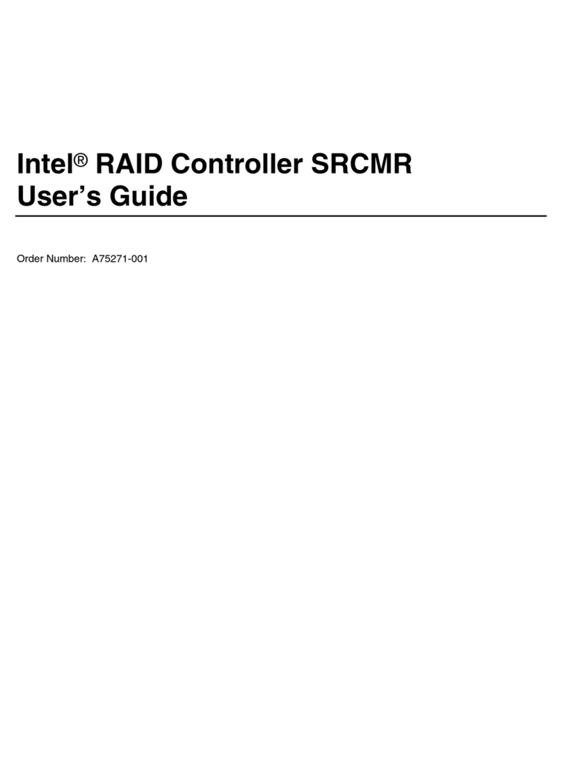 Intel SRCMR - RAID Controller User manual