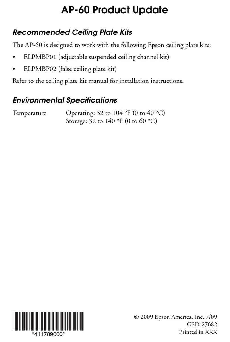 Epson AP-60 - Projector Sound Solution User manual
