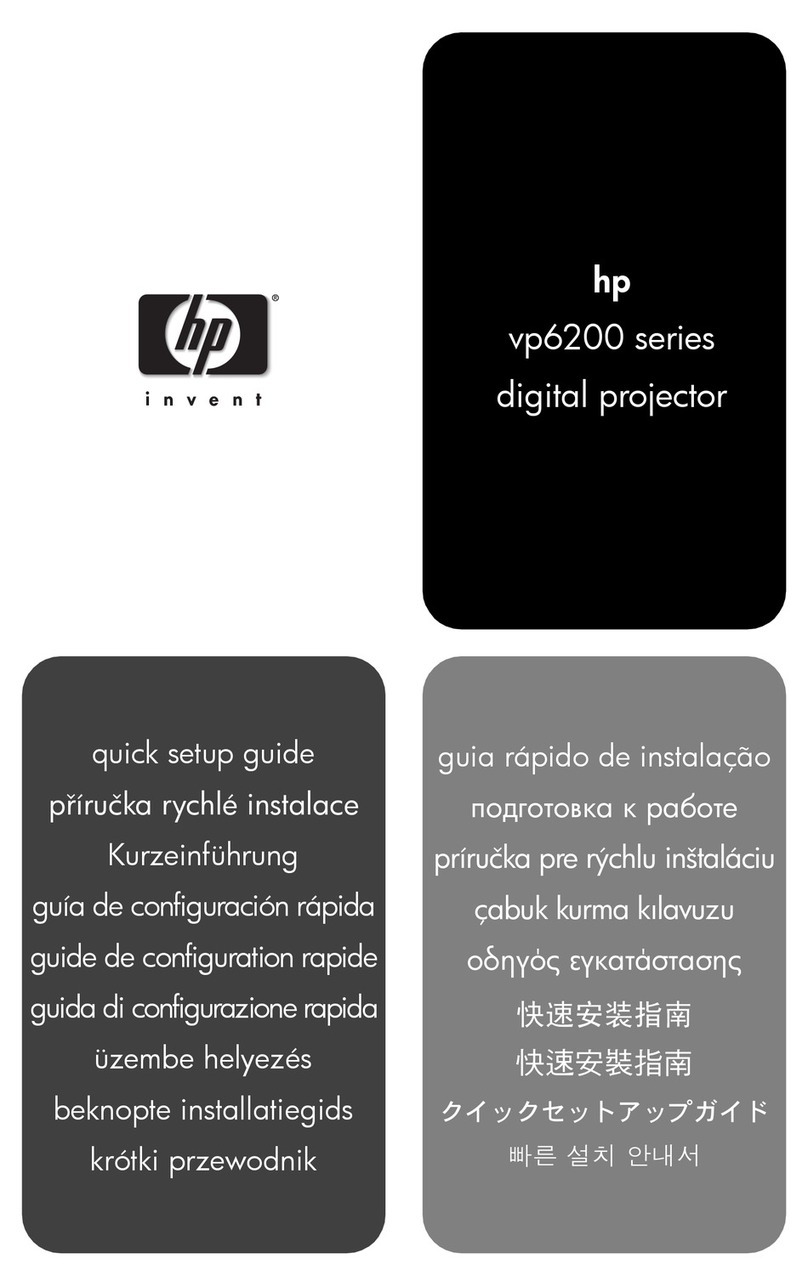 HP vp6200 - Digital Projector User manual