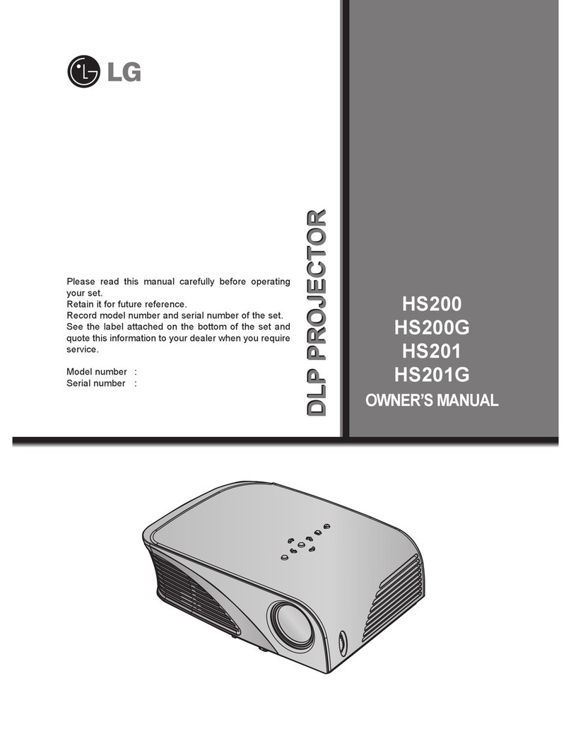 LG HS201 - LED Projector Slim Line Design Just 1.8... User manual