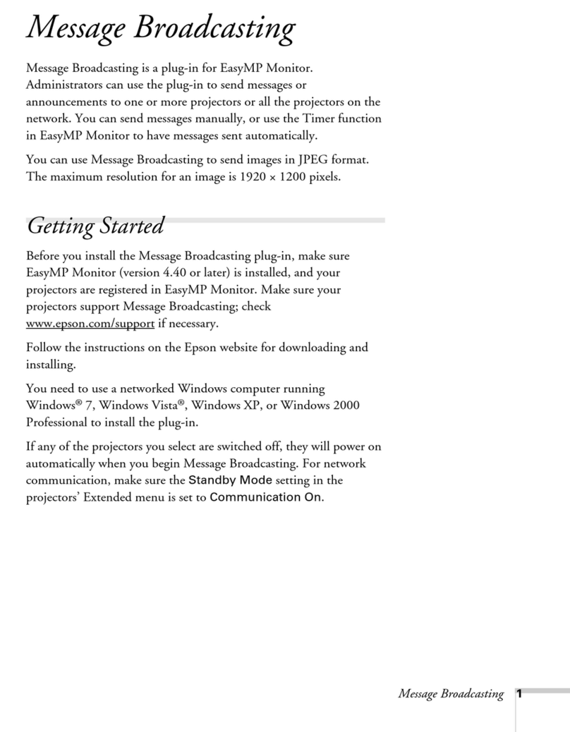 Epson PowerLite 84+ User manual