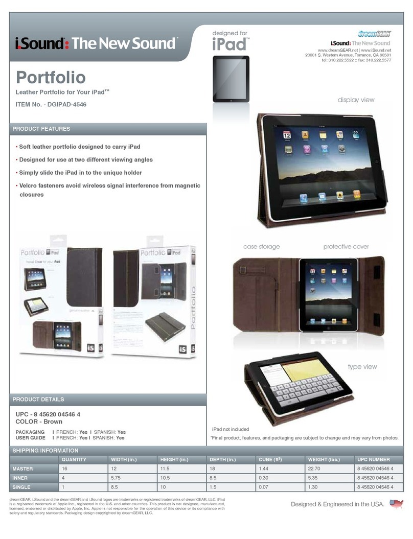 I.SOUND DGIPAD-4546 - DATASHEET FOR IPAD User manual