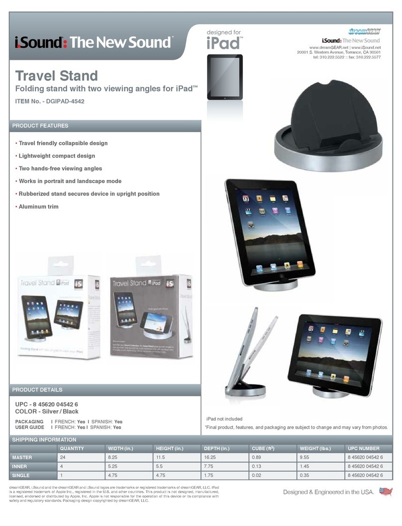 I.SOUND DGIPAD-4542 - DATASHEET FOR IPAD User manual