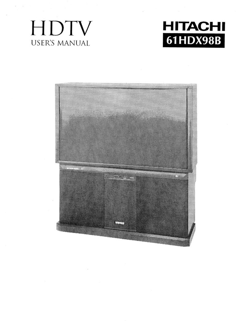 Hitachi 61HDX98B user manual