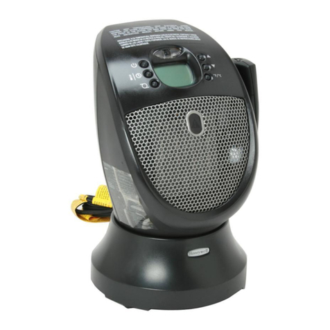 Honeywell HZ341BL - SureSet Ceramic Room Space Heater User manual
