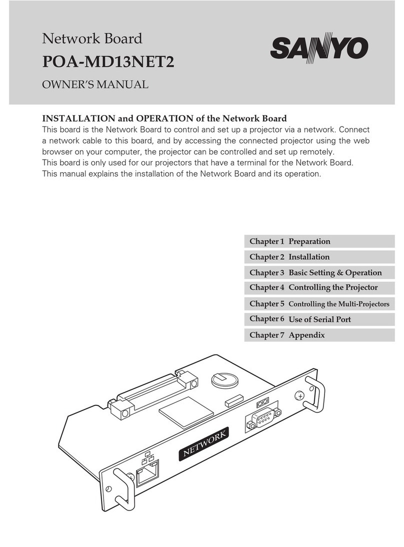Sanyo PDG-DET100L - SXGA+ DLP Projector owner's manual