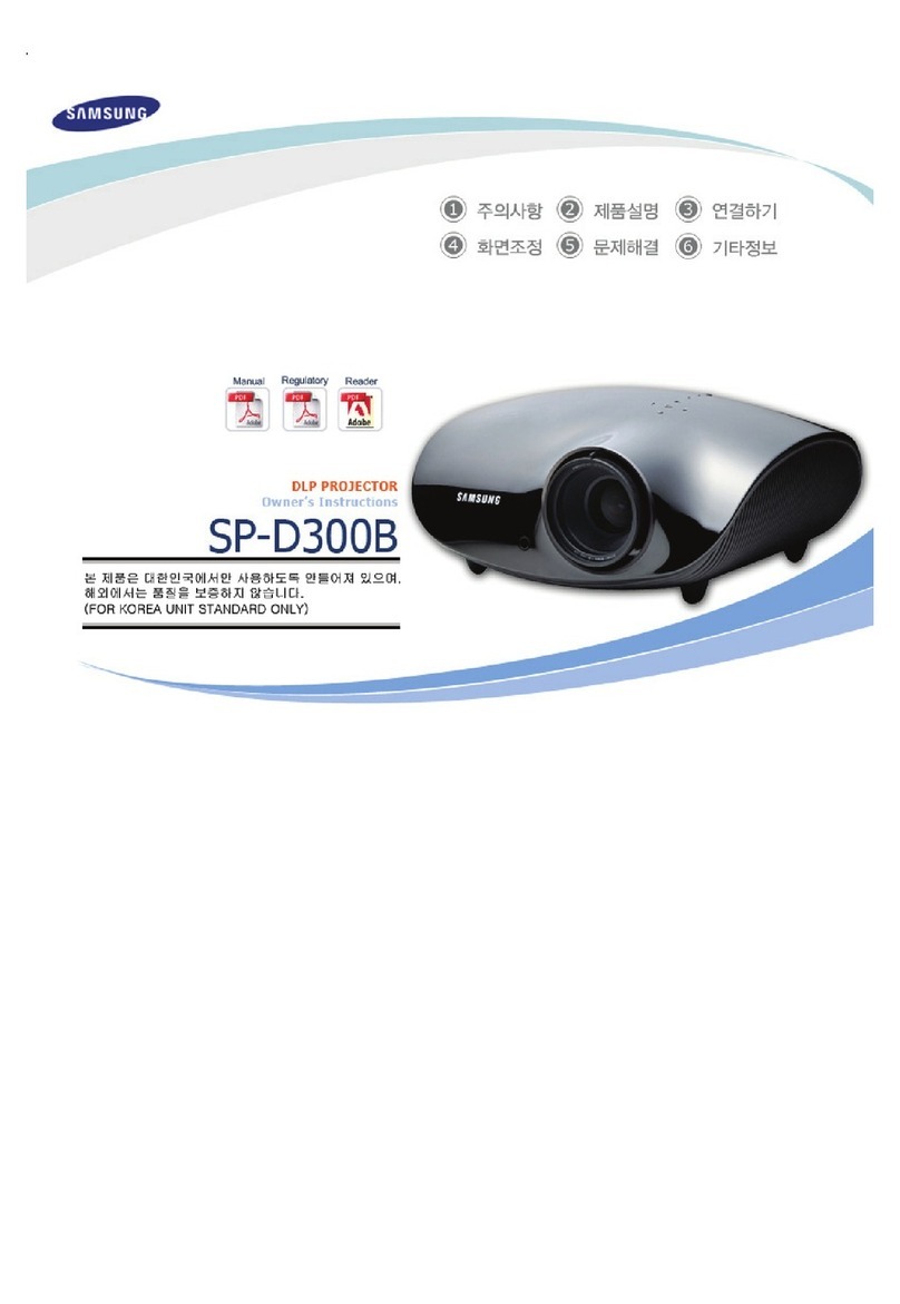 Samsung SP-D300B User manual Samsung SP-D300B User manual