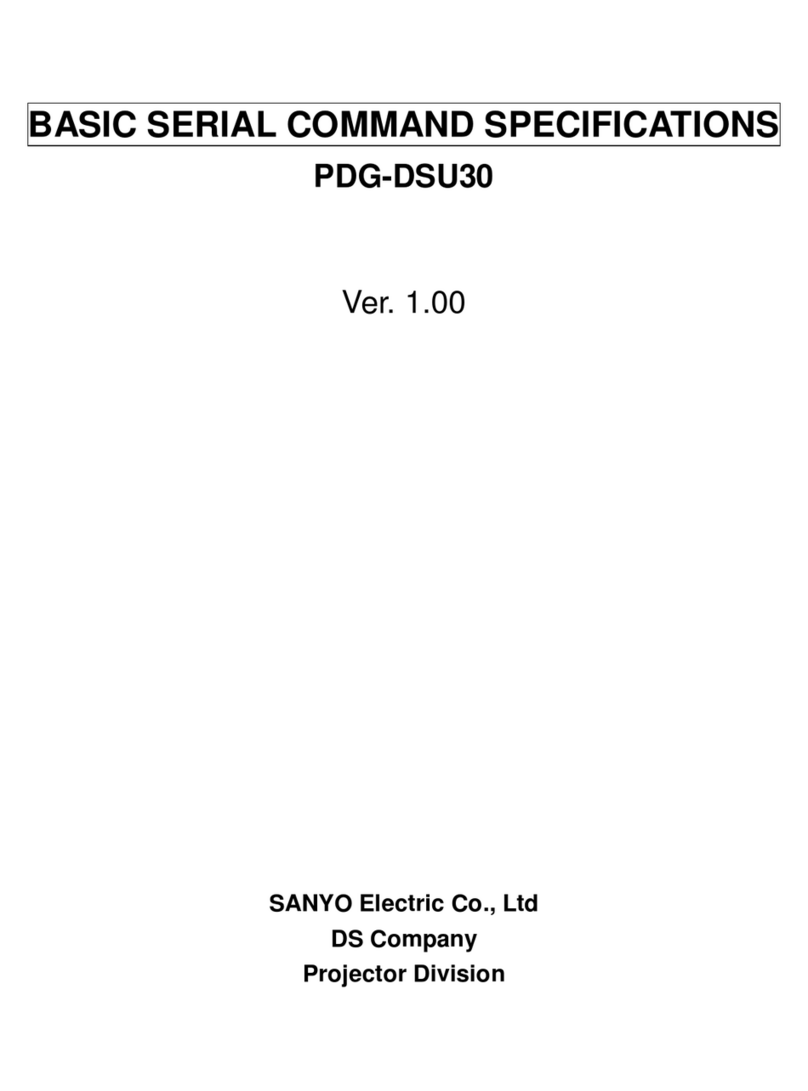 Sanyo PDG-DSU30 - 2500 User manual