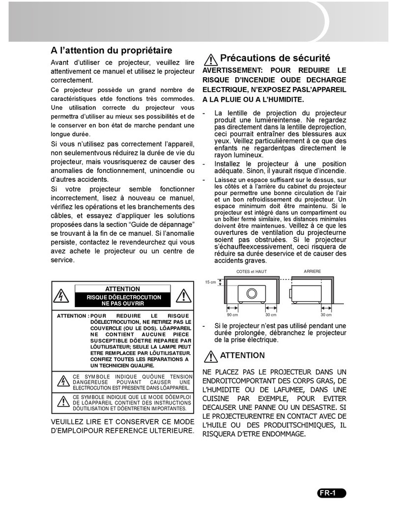 Sanyo PDG-DSU21N - SVGA DLP Projector User manual Sanyo PDG-DSU21N - SVGA DLP Projector User manual