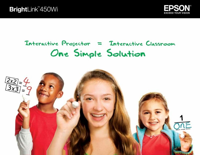 Epson BrightLink 450Wi - Interactive Projector User manual