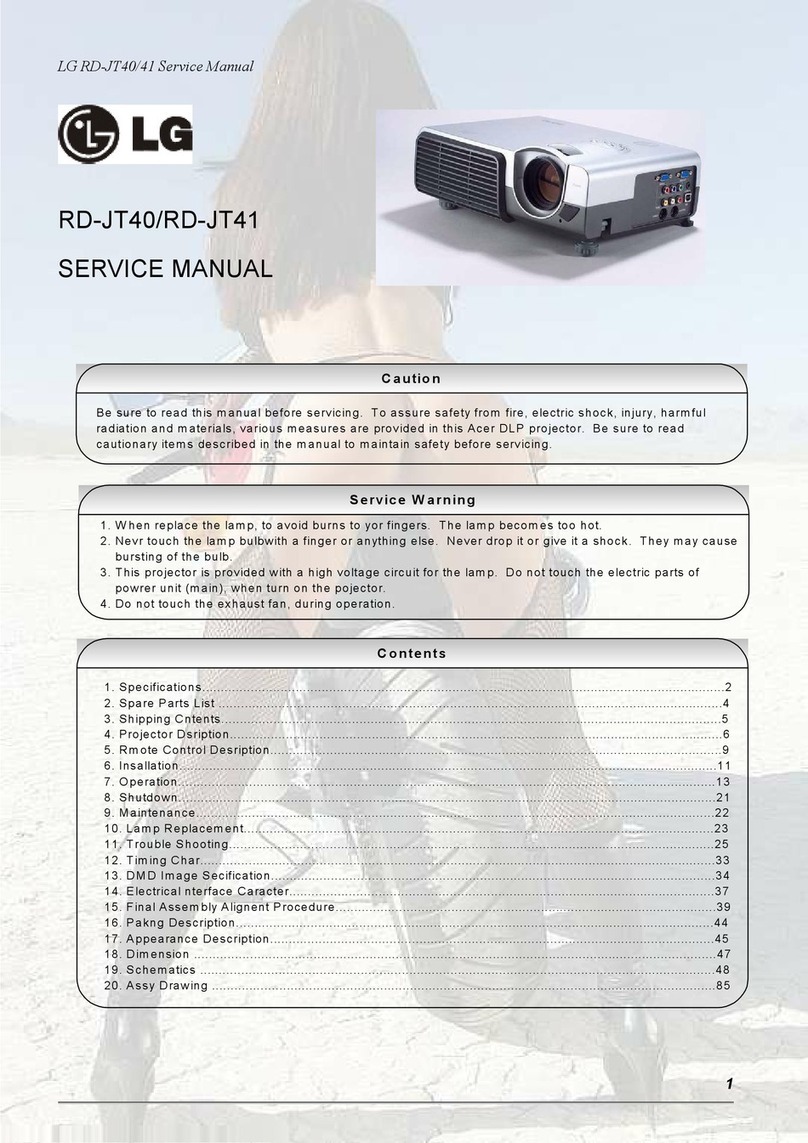 LG RD-JT40 1024X768 XGA User manual