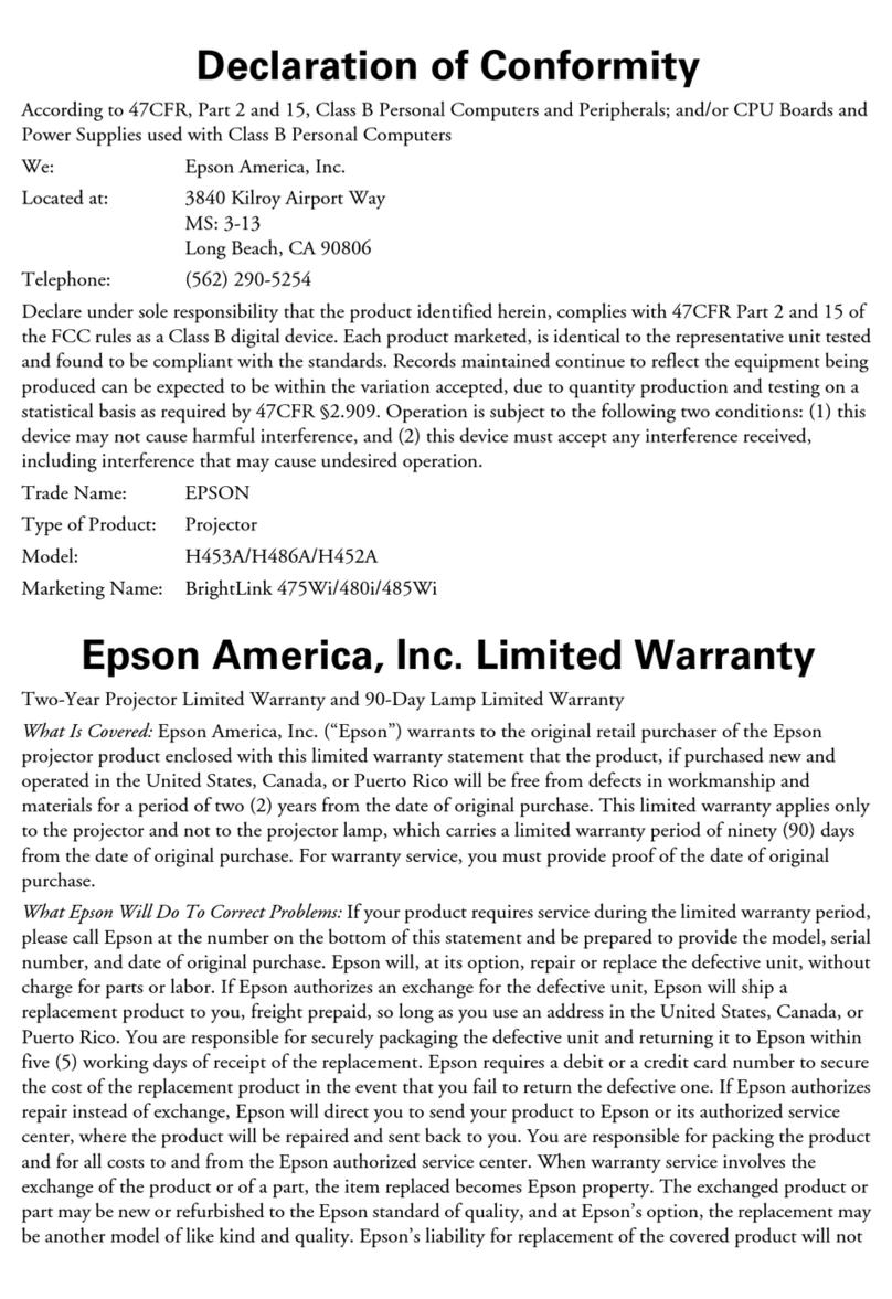 Epson BrightLink 475Wi Reference guide