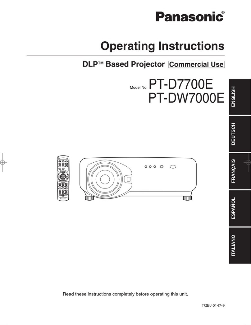 Panasonic PT-DW7000E-K User manual