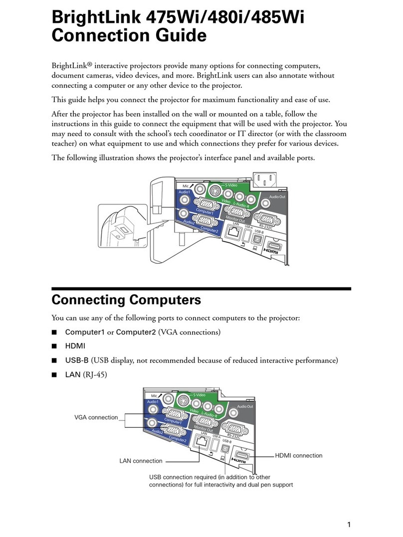 Epson BrightLink 475Wi Instruction Manual