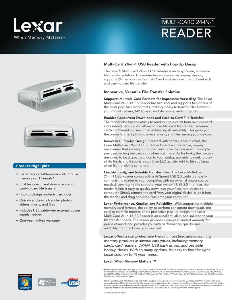 Lexar MULTI-CARD 24-IN-1 READER User manual