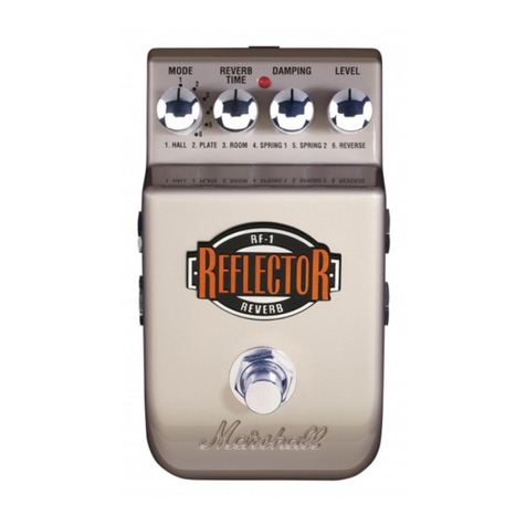 Marshall Amplification EFFECT PEDAL RF-1 REFLECTOR owner's manual