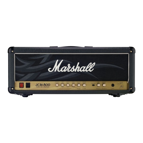 Marshall Amplification JCM800 User manual Marshall Amplification JCM800 User manual