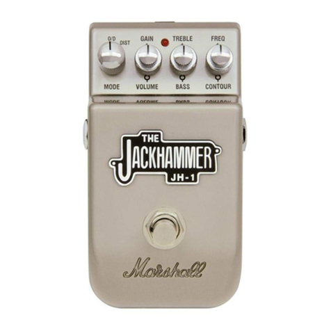 Marshall Amplification JH-1 owner's manual